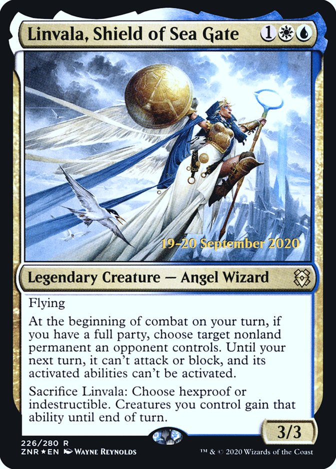 Linvala, Shield of Sea Gate  [Zendikar Rising Prerelease Promos] | Nerdhalla Games