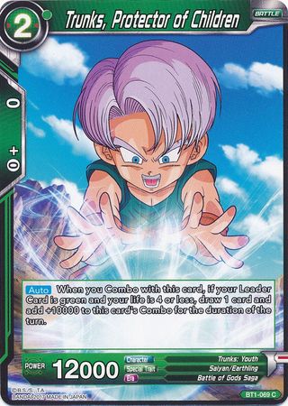 Trunks, Protector of Children [BT1-069] | Nerdhalla Games