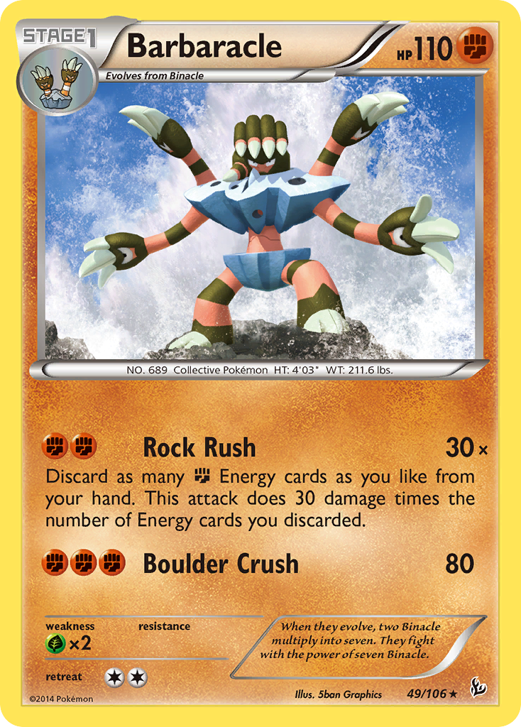 Barbaracle (49/106) [XY: Flashfire] | Nerdhalla Games