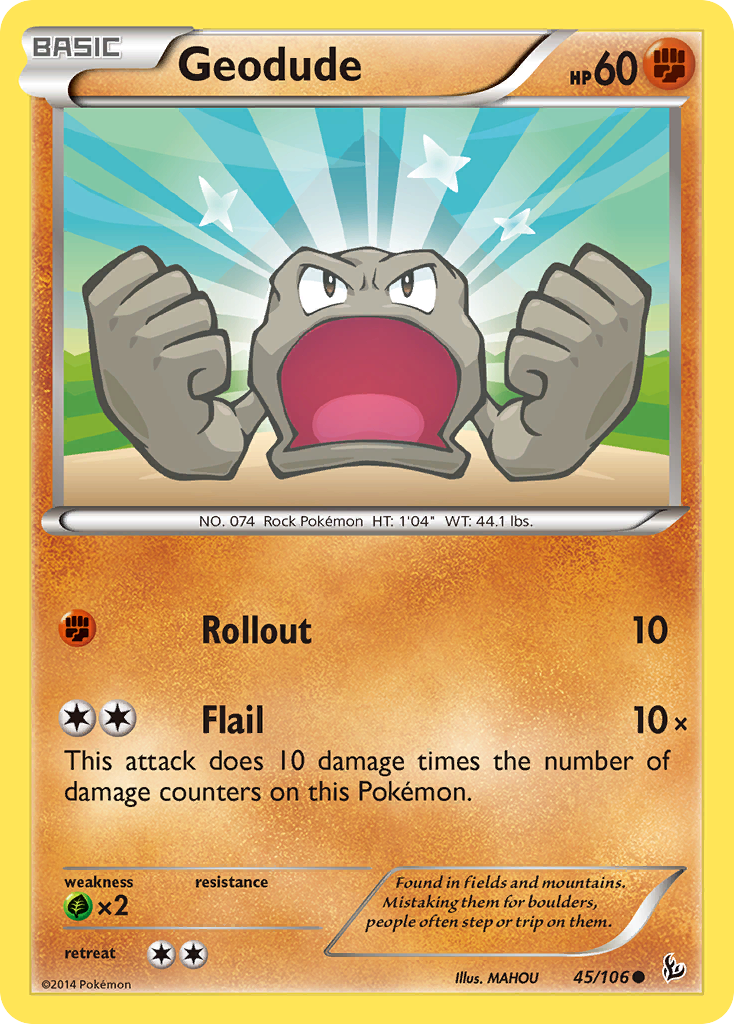 Geodude (45/106) [XY: Flashfire] | Nerdhalla Games