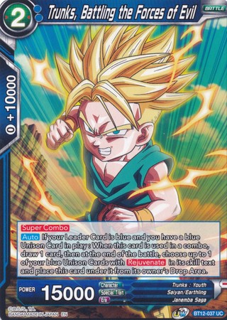 Trunks, Battling the Forces of Evil [BT12-037] | Nerdhalla Games