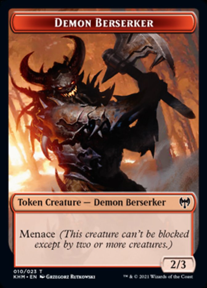 Demon Berserker Token [Kaldheim] | Nerdhalla Games