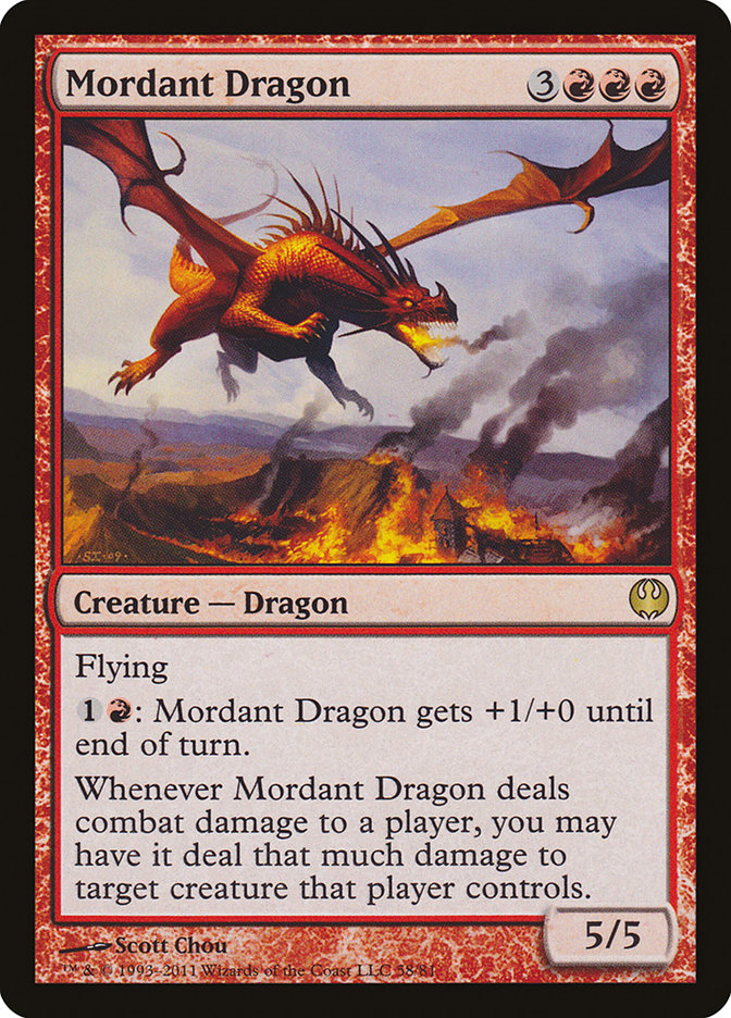 Mordant Dragon [Duel Decks: Knights vs. Dragons] | Nerdhalla Games