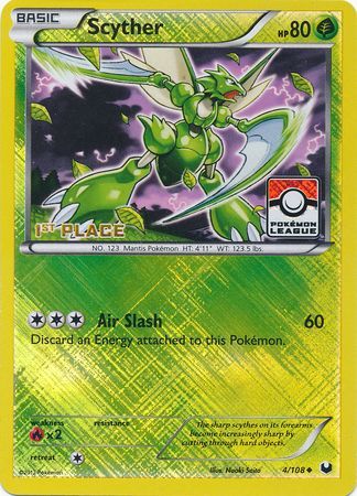 Scyther (4/108) (League Promo 1st Place) [Black & White: Dark Explorers] | Nerdhalla Games