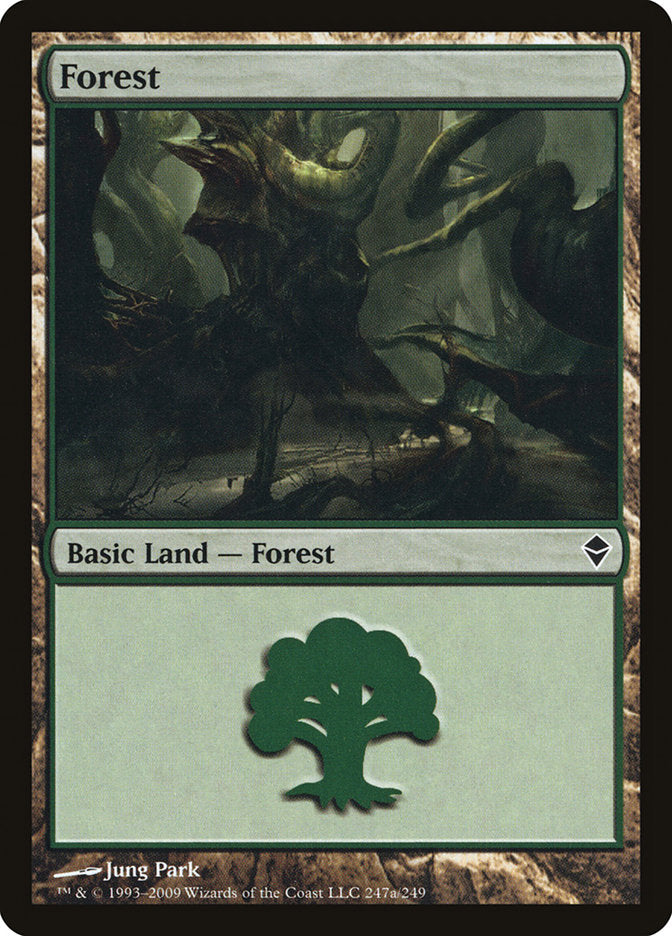 Forest (247a) [Zendikar] | Nerdhalla Games