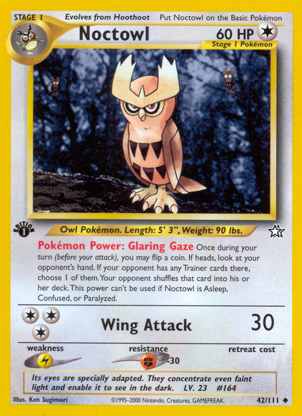 Noctowl (42/111) [Neo Genesis 1st Edition] | Nerdhalla Games