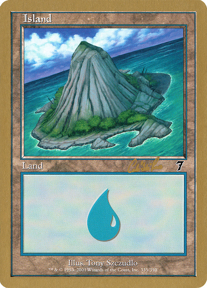 Island (cr335b) (Carlos Romao) [World Championship Decks 2002] | Nerdhalla Games