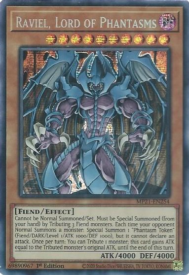 Raviel, Lord of Phantasms [MP21-EN254] Prismatic Secret Rare | Nerdhalla Games