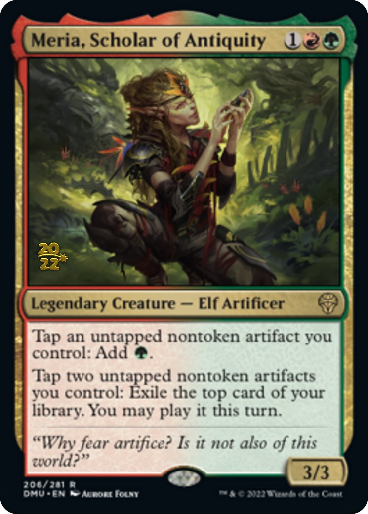 Meria, Scholar of Antiquity [Dominaria United Prerelease Promos] | Nerdhalla Games