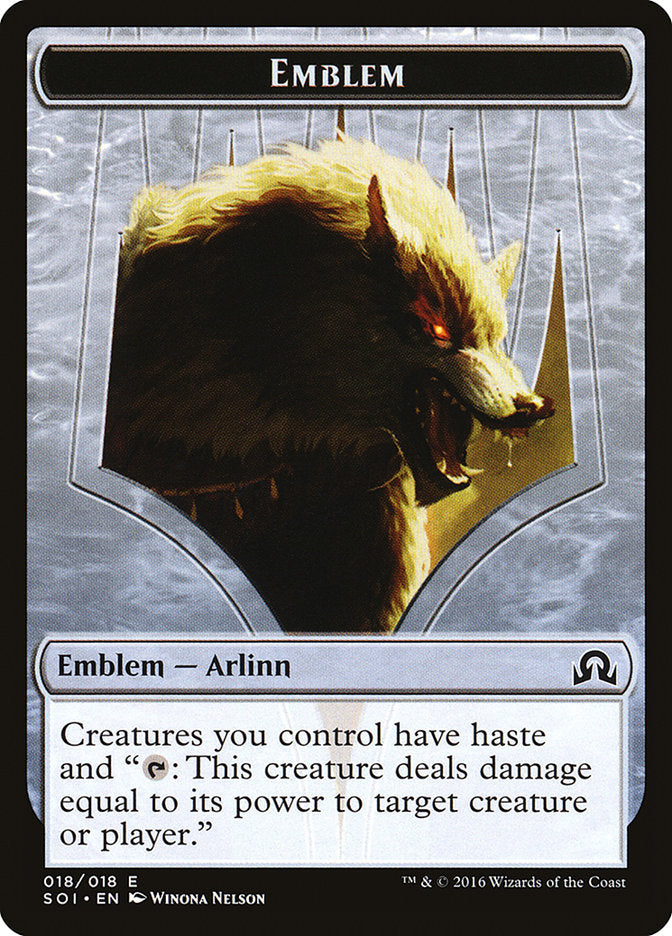 Arlinn Kord Emblem [Shadows over Innistrad Tokens] | Nerdhalla Games