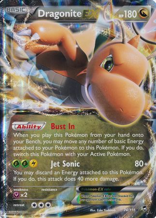 Dragonite EX (74/111) (Jumbo Card) [XY: Furious Fists] | Nerdhalla Games