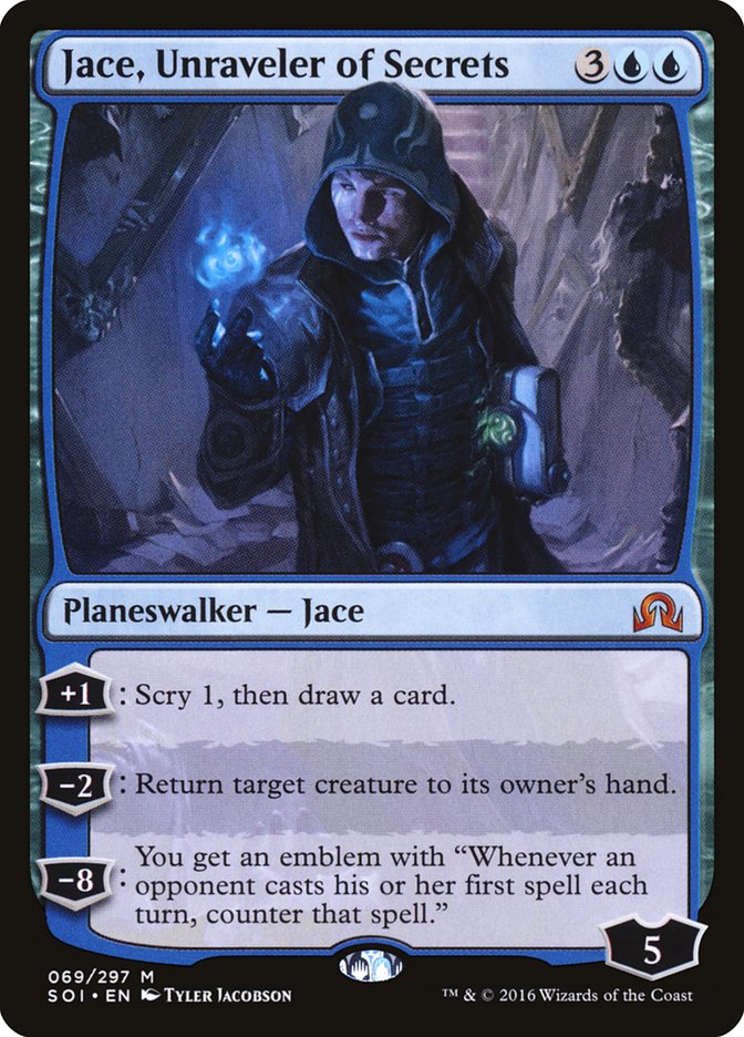 Jace, Unraveler of Secrets [Shadows over Innistrad] | Nerdhalla Games