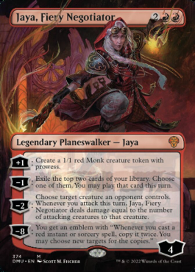 Jaya, Fiery Negotiator (Borderless) [Dominaria United] | Nerdhalla Games