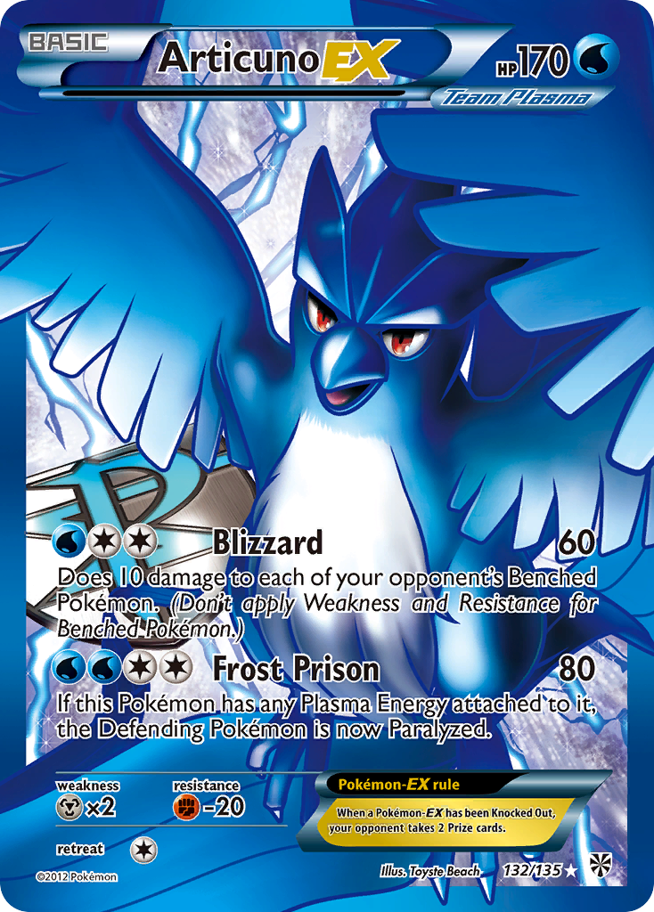 Articuno EX (132/135) [Black & White: Plasma Storm] | Nerdhalla Games