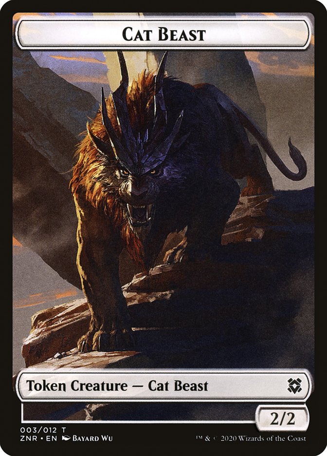 Cat Beast Token [Zendikar Rising] | Nerdhalla Games