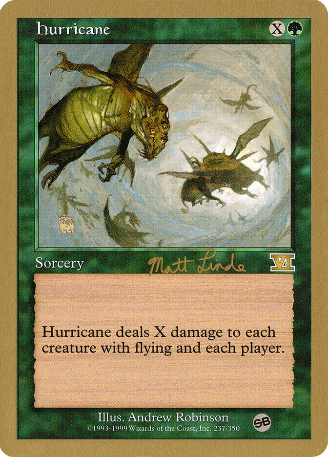 Hurricane (Matt Linde) (SB) [World Championship Decks 1999] | Nerdhalla Games