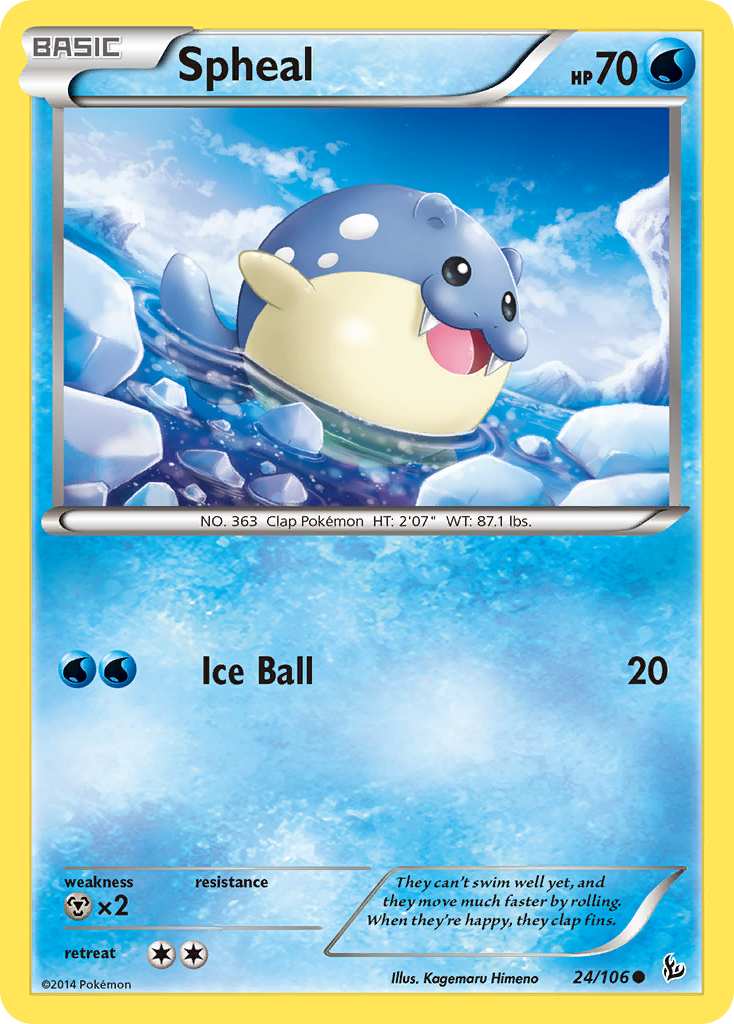 Spheal (24/106) [XY: Flashfire] | Nerdhalla Games