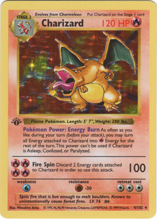 Charizard (4/102) (Shadowless) [Base Set 1st Edition] | Nerdhalla Games