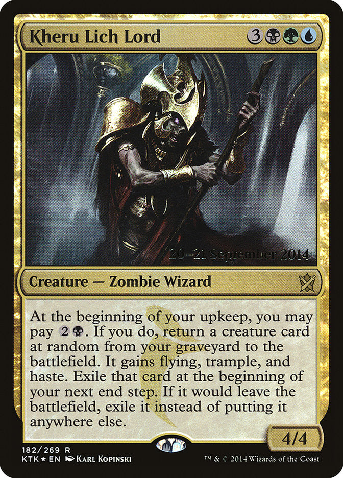 Kheru Lich Lord  [Khans of Tarkir Prerelease Promos] | Nerdhalla Games