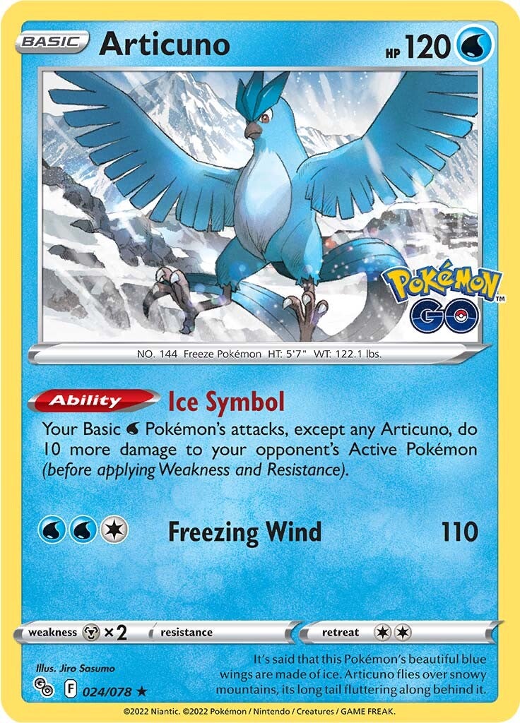 Articuno (024/078) [Pokémon GO] | Nerdhalla Games