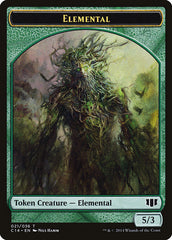 Elemental // Beast (019/036) Double-sided Token [Commander 2014 Tokens] | Nerdhalla Games