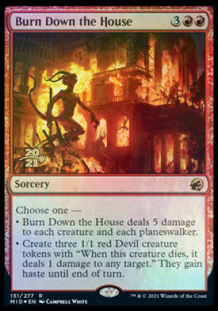 Burn Down the House [Innistrad: Midnight Hunt Prerelease Promos] | Nerdhalla Games