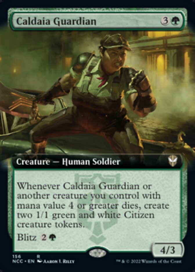 Caldaia Guardian (Extended Art) [Streets of New Capenna Commander] | Nerdhalla Games