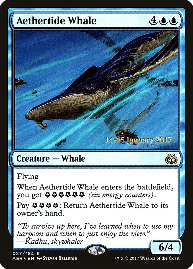 Aethertide Whale  [Aether Revolt Prerelease Promos] | Nerdhalla Games