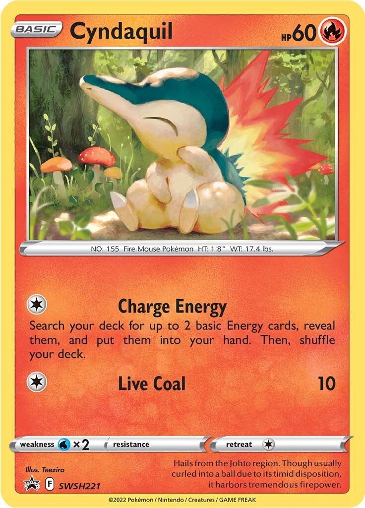 Cyndaquil (SWSH221) [Sword & Shield: Black Star Promos] | Nerdhalla Games