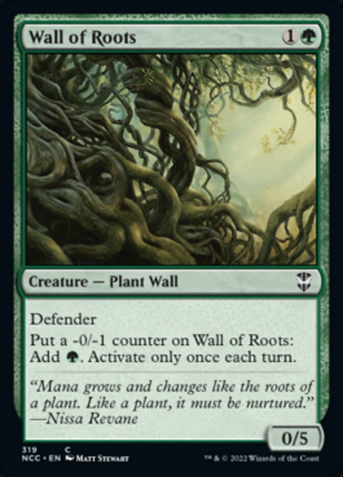 Wall of Roots [Streets of New Capenna Commander] | Nerdhalla Games