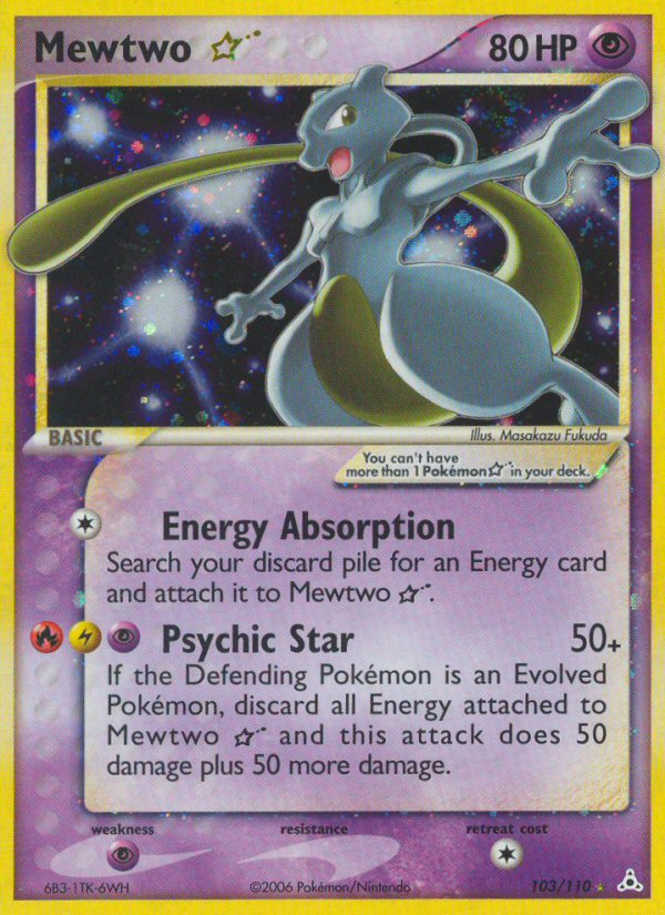 Mewtwo Star (103/110) [EX: Holon Phantoms] | Nerdhalla Games