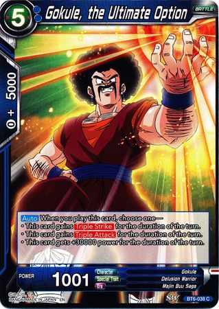 Gokule, the Ultimate Option [BT6-038] | Nerdhalla Games