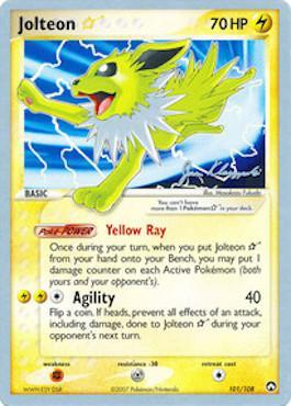 Jolteon Star (101/108) (Psychic Lock - Jason Klaczynski) [World Championships 2008] | Nerdhalla Games