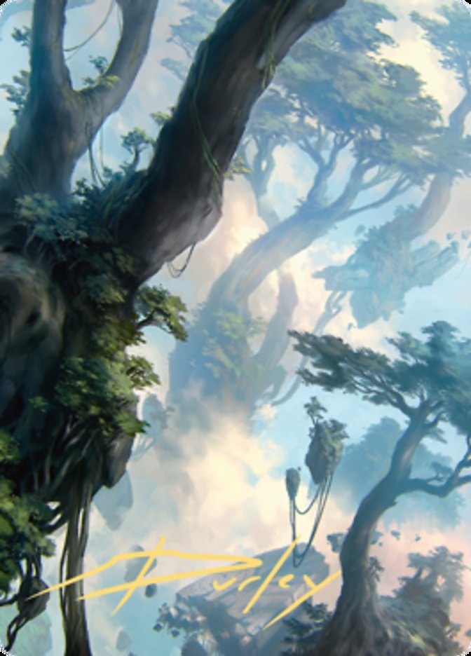 Forest 1 Art Card (Gold-Stamped Signature) [Zendikar Rising Art Series] | Nerdhalla Games