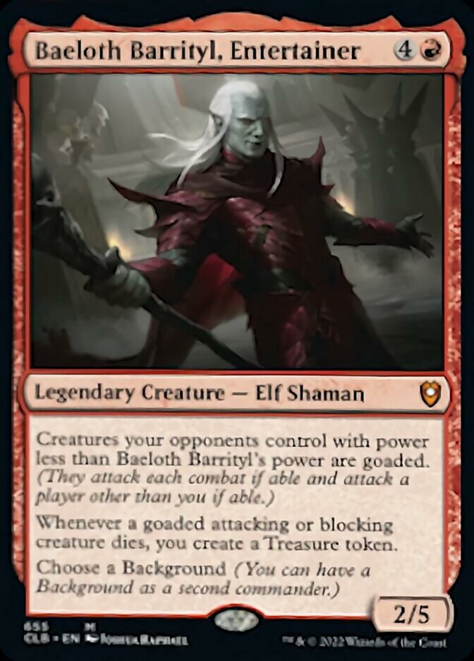 Baeloth Barrityl, Entertainer [Commander Legends: Battle for Baldur's Gate] | Nerdhalla Games