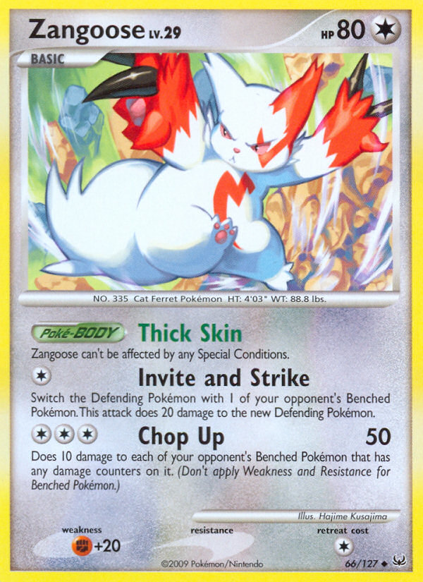 Zangoose (66/127) [Platinum: Base Set] | Nerdhalla Games