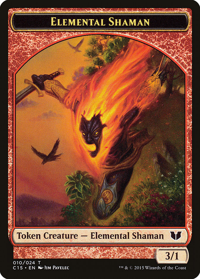 Elemental Shaman // Shapeshifter Double-Sided Token [Commander 2015 Tokens] | Nerdhalla Games