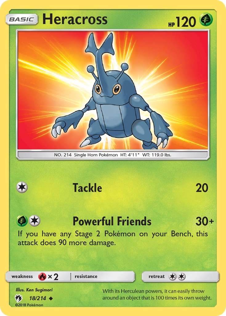 Heracross (18/214) [Sun & Moon: Lost Thunder] | Nerdhalla Games