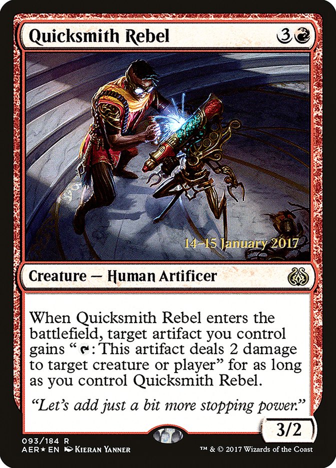 Quicksmith Rebel  [Aether Revolt Prerelease Promos] | Nerdhalla Games