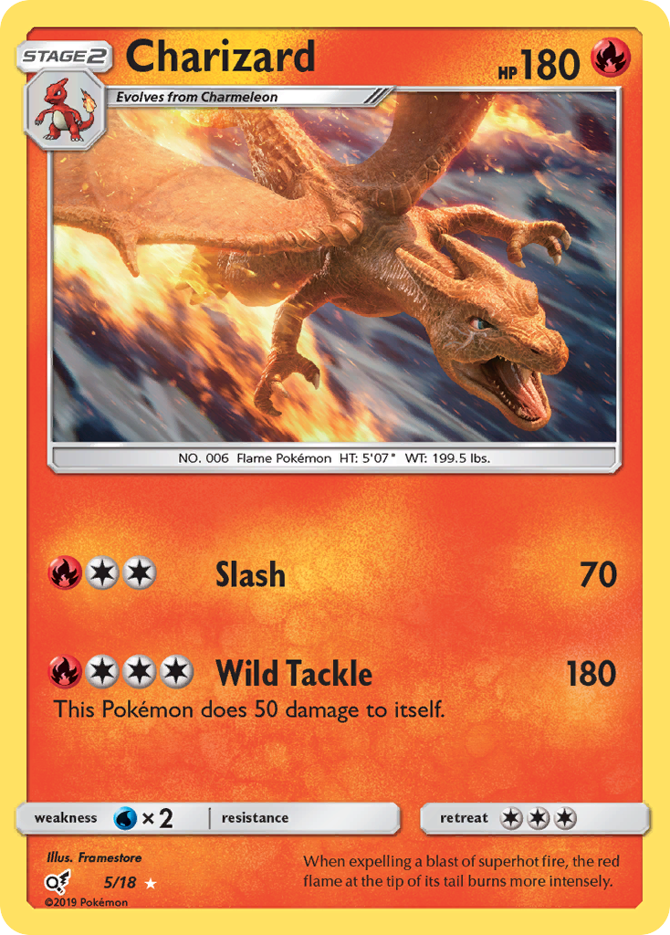 Charizard (5/18) [Sun & Moon: Detective Pikachu] | Nerdhalla Games