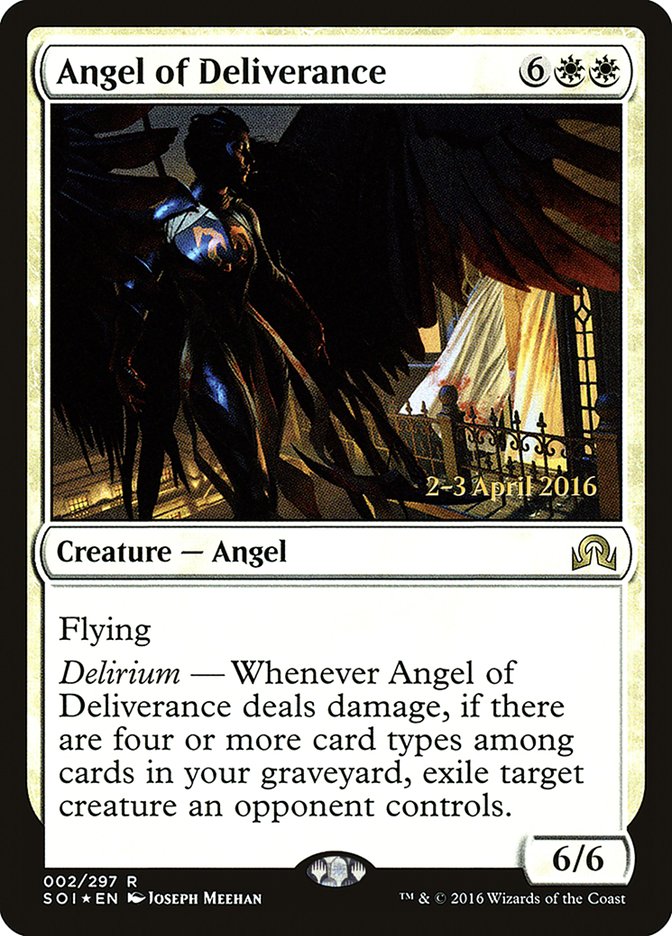 Angel of Deliverance [Shadows over Innistrad Prerelease Promos] | Nerdhalla Games