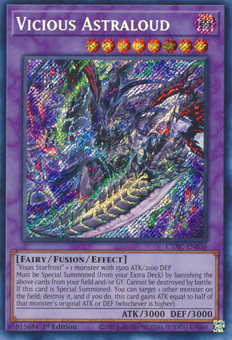 Vicious Astraloud [CYAC-EN036] Secret Rare | Nerdhalla Games