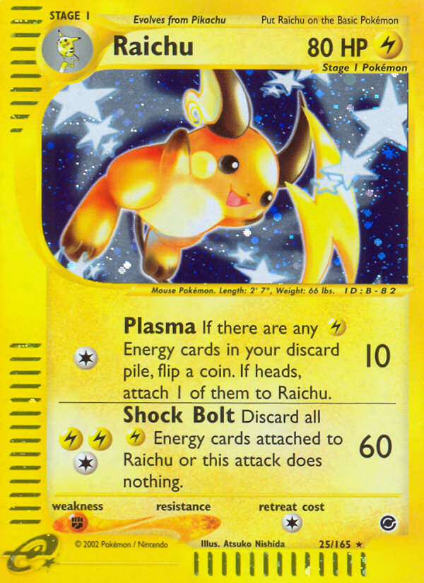 Raichu (25/165) [Expedition: Base Set] | Nerdhalla Games