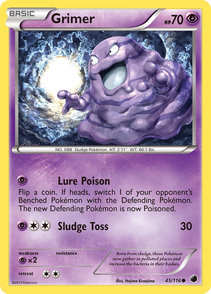 Grimer (45/116) [Black & White: Plasma Freeze] | Nerdhalla Games