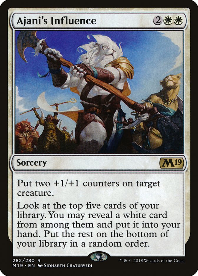 Ajani's Influence [Core Set 2019] | Nerdhalla Games