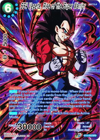 SS4 Vegeta, Rise of the Super Warrior (SPR) [BT11-052] | Nerdhalla Games