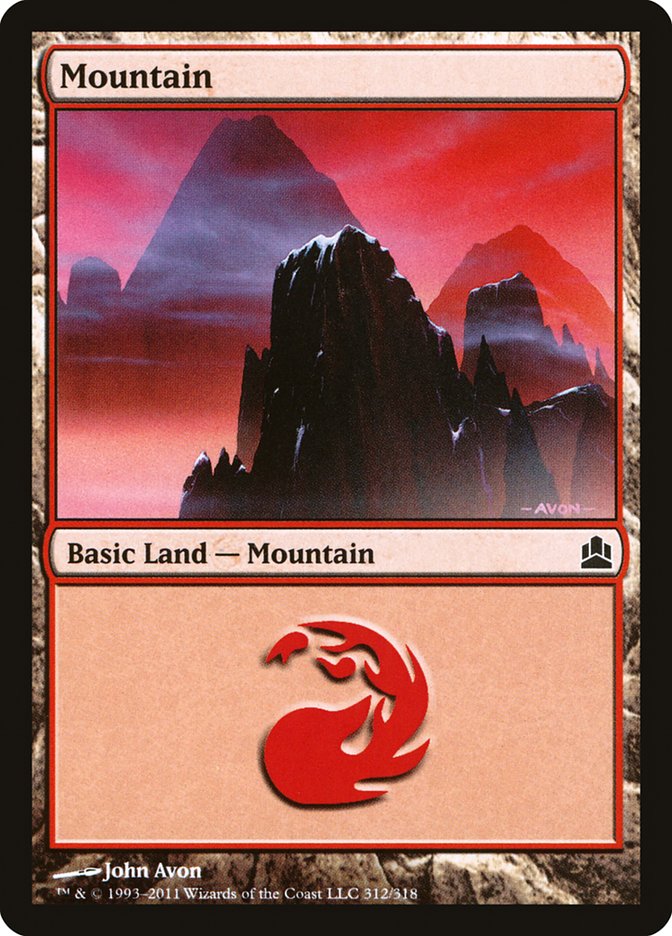 Mountain (312) [Commander 2011] | Nerdhalla Games