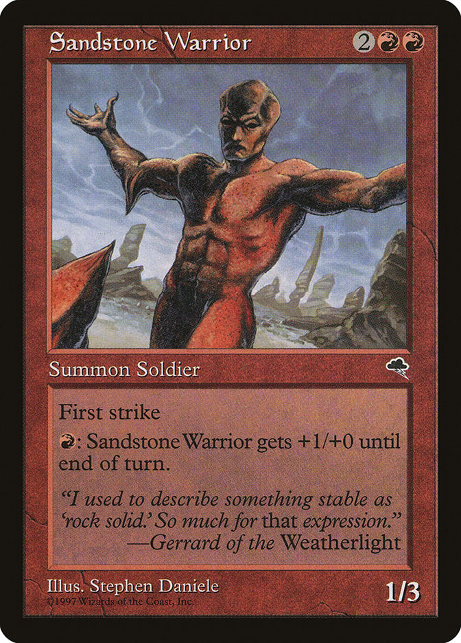 Sandstone Warrior [Tempest] | Nerdhalla Games