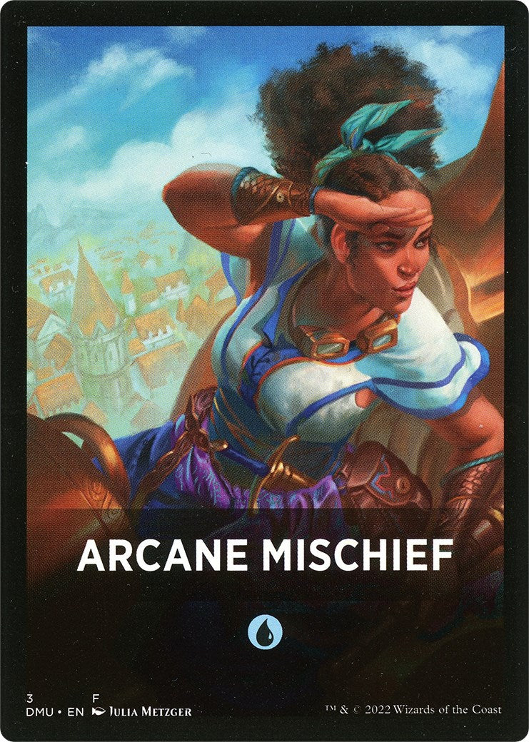 Arcane Mischief Theme Card [Dominaria United Tokens] | Nerdhalla Games