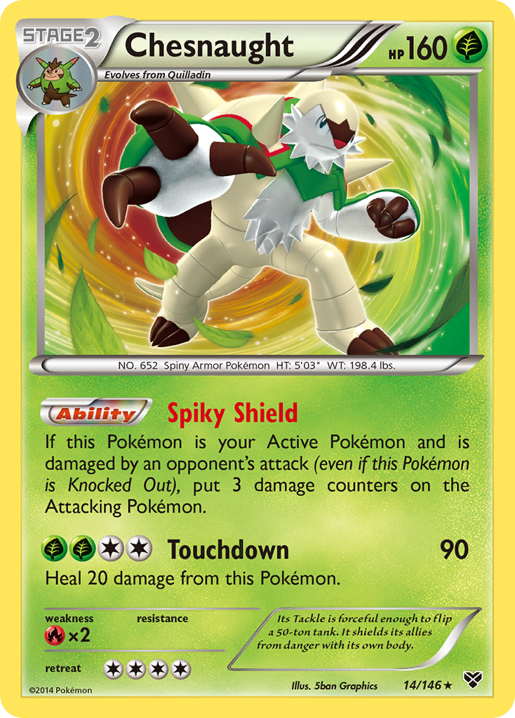 Chesnaught (14/146) [XY: Base Set] | Nerdhalla Games